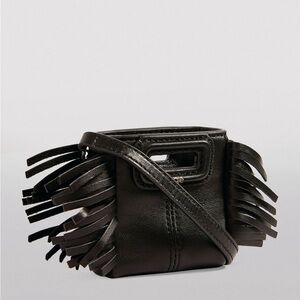 Maje Sac M Leather Mini Crossbody bag